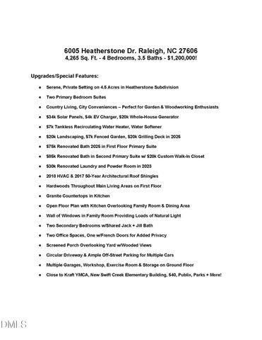 6005 Heatherstone Drive, Raleigh, NC 27606