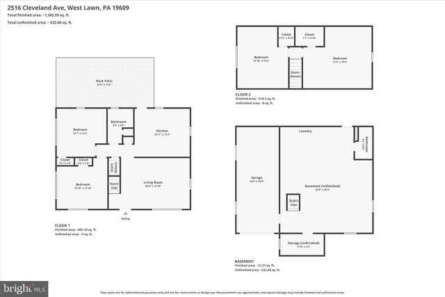 2516 CLEVELAND AV, West Lawn, PA 19609