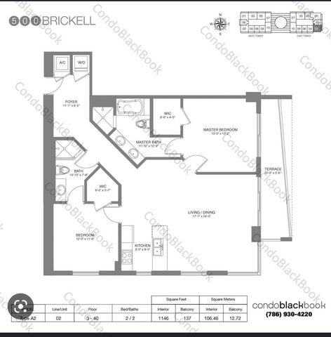55 SE 6th Street 4007, Miami, FL 33131