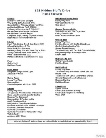 125 Hidden Bluffs Drive, Lake St Louis, MO 63367