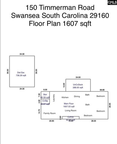 150 Timmerman Road, Swansea, SC 29160