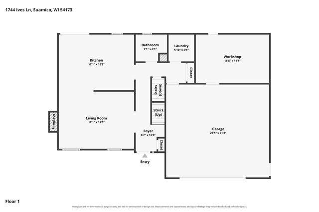 1744 IVES LANE, Suamico, WI 54173