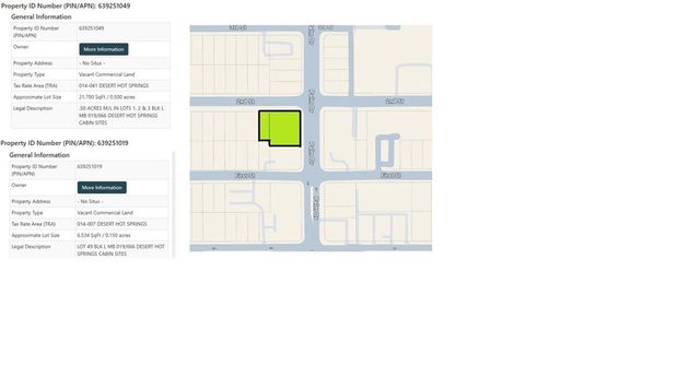 2 nd and Palm Drive Commercial Land, Desert Hot Springs, CA 92240