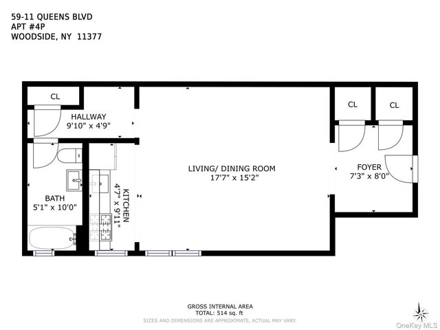 59-11 Queens Boulevard 4P, Woodside, NY 11377