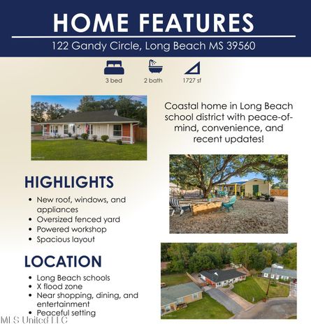 122 Gandy Circle, Long Beach, MS 39560