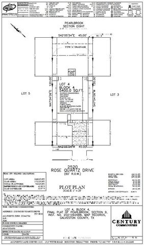 2520 Rose Quartz Drive, Texas City, TX 77591