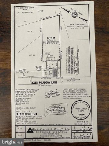 9231 GLEN MEADOW LN, Bristow, VA 20136