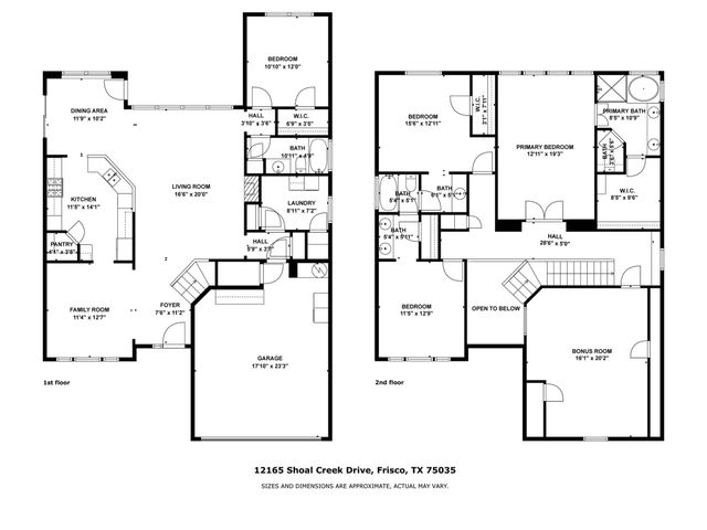 12165 Shoal Creek Drive, Frisco, TX 75035