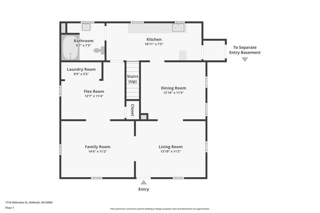 1116 Nebraska STREET, Oshkosh, WI 54902