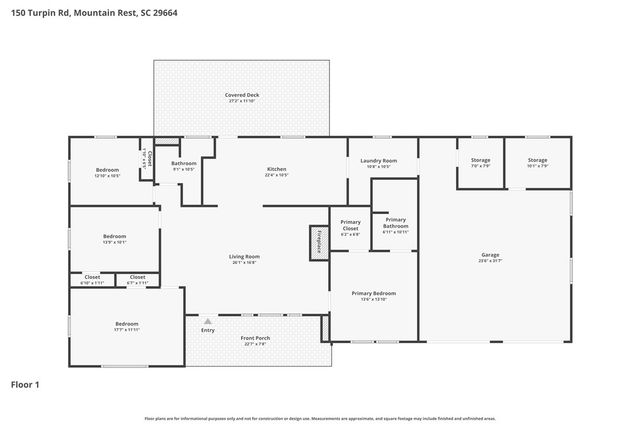150 Turpin Road, Mountain Rest, SC 29664