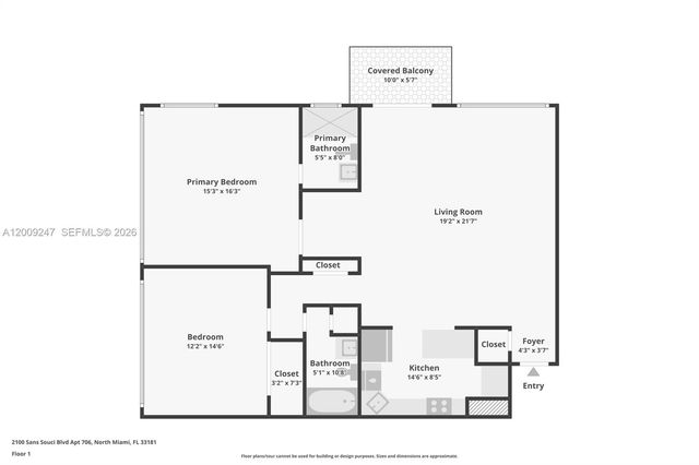 2100 Sans Souci Boulevard B706, North Miami, FL 33181