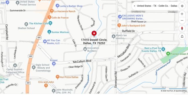 17410 Dowell Circle, Dallas, TX 75252