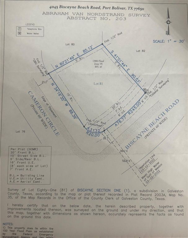 4045 Biscayne Beach Road, Port Bolivar, TX 77650