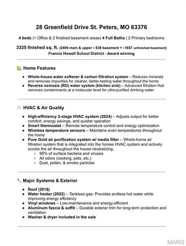 28 Greenfield Drive, St Peters, MO 63376