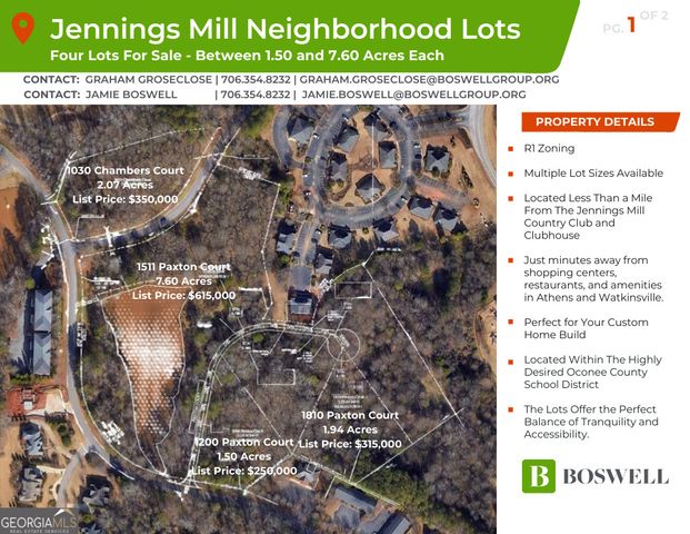 1200 Paxton Court, Watkinsville, GA 30677