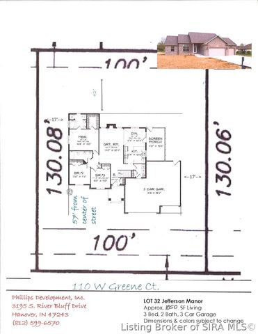 110 W Greene Court, Hanover, IN 47243