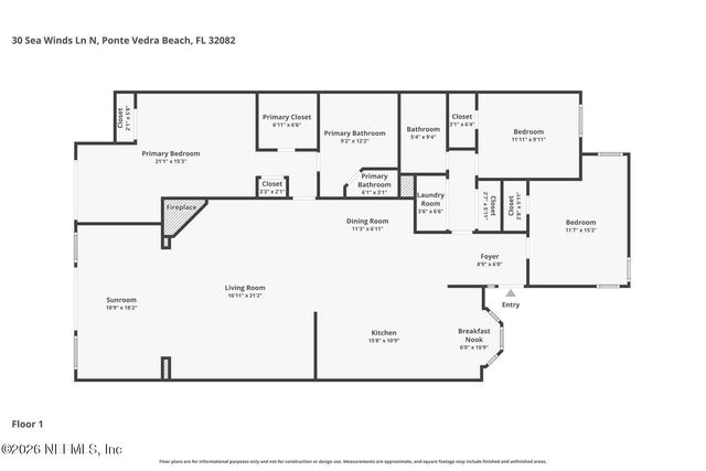 30 SEA WINDS Lane N, Ponte Vedra Beach, FL 32082