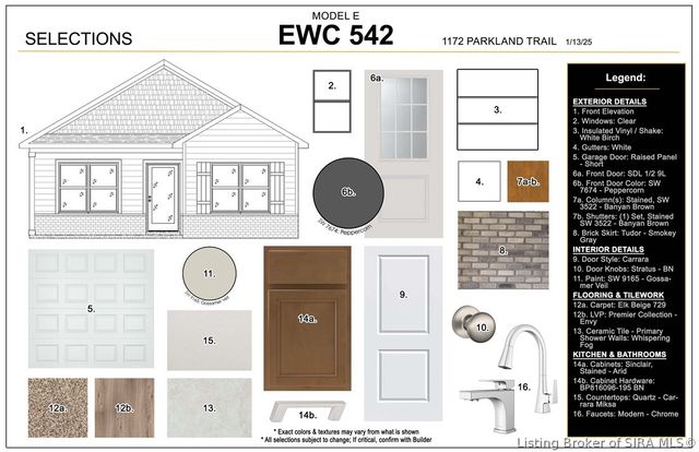 1172 - LOT 542 Parkland Trail, Jeffersonville, IN 47130