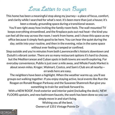 1351 Vintage Pointe Drive, Lawrenceville, GA 30044