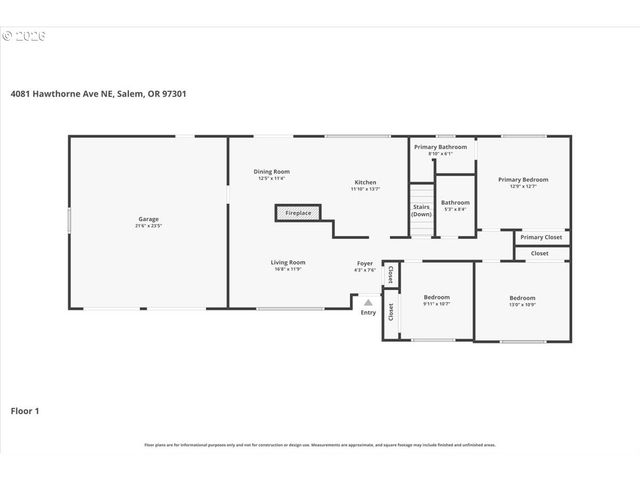 4081 HAWTHORNE Ave Ne, Salem, OR 97301