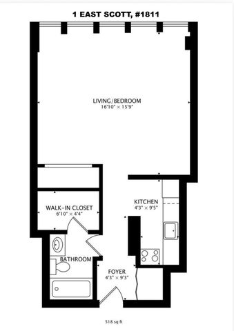 1 E Scott Street 1811, Chicago, IL 60610