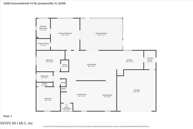 12283 AUTUMNBROOK Trail W, Jacksonville, FL 32258