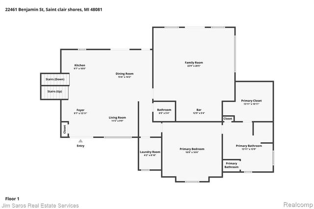 22461 Benjamin Street, Saint Clair Shores, MI 48081