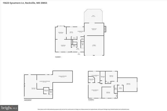 15623 SYCAMORE LN, Rockville, MD 20853