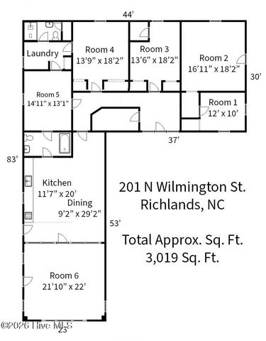 201 N Wilmington Street, Richlands, NC 28574