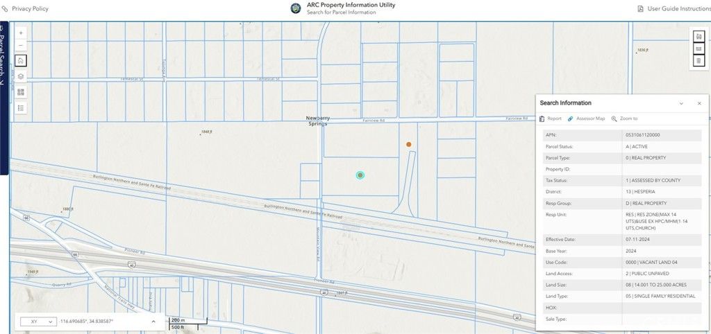 0 Mountain View Road, Newberry Springs, CA 92365