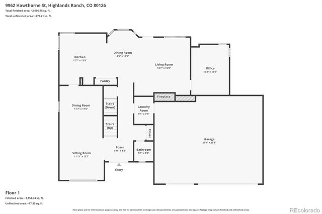 9962 Hawthorne Street, Highlands Ranch, CO 80126