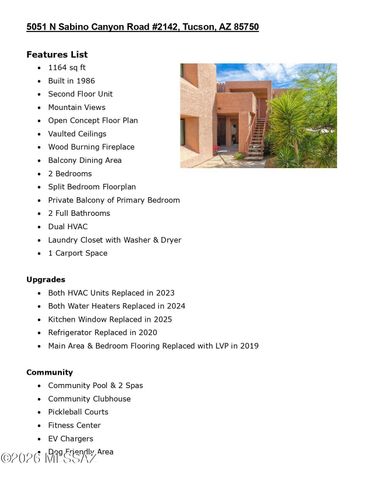 5051 N Sabino Canyon Rd Unit 2142, Tucson, AZ 85750