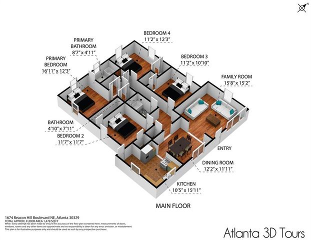 1674 Beacon Hill Boulevard, Atlanta, GA 30329