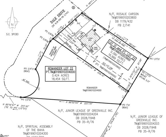 00 Dale Drive Lot 22 Remainder Lot 22, Greenville, SC 29607