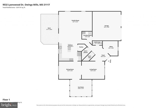 9532 LYONSWOOD DR, Owings Mills, MD 21117