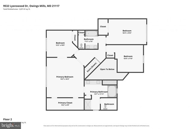 9532 LYONSWOOD DR, Owings Mills, MD 21117