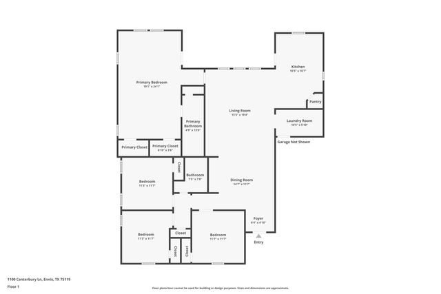 1100 Canterbury Lane, Ennis, TX 75119