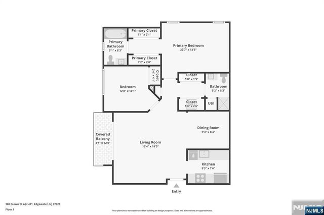 100 Crown Court 471, Edgewater, NJ 07020