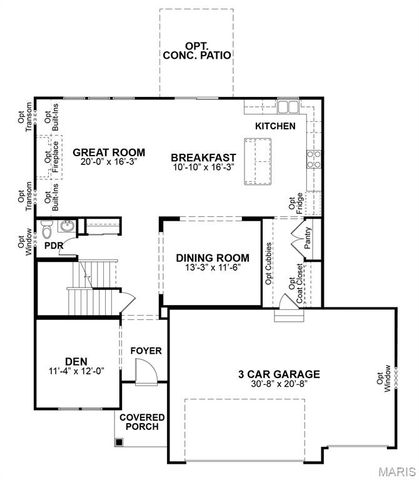 1 Adams 3 Car at The Reserve at Wildwood, Wildwood, MO 63040