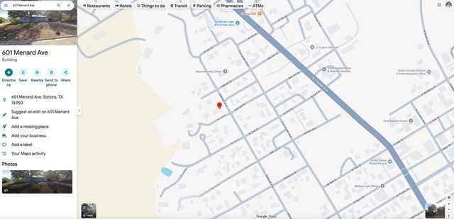 601 SW Menard Street, Sonora, TX 76950