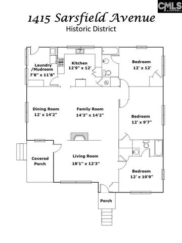 1415 Sarsfield Avenue, Camden, SC 29020