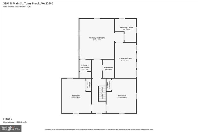 3391 N MAIN ST, Toms Brook, VA 22660