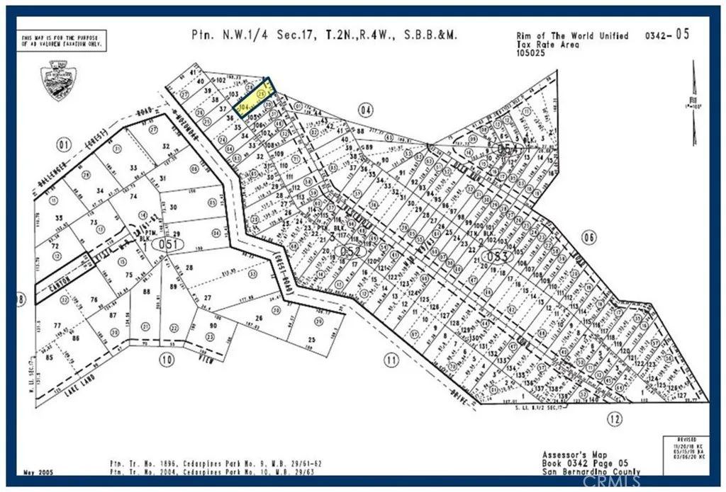 104 Reservoir, Cedarpines Park, CA 92322