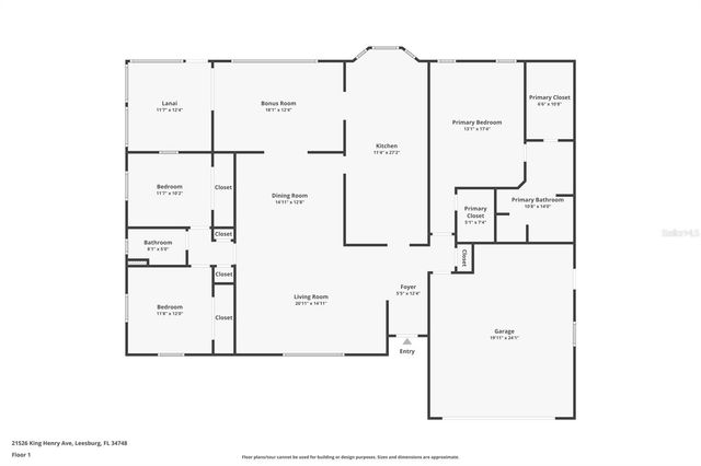 21526 KING HENRY AVENUE, Leesburg, FL 34748