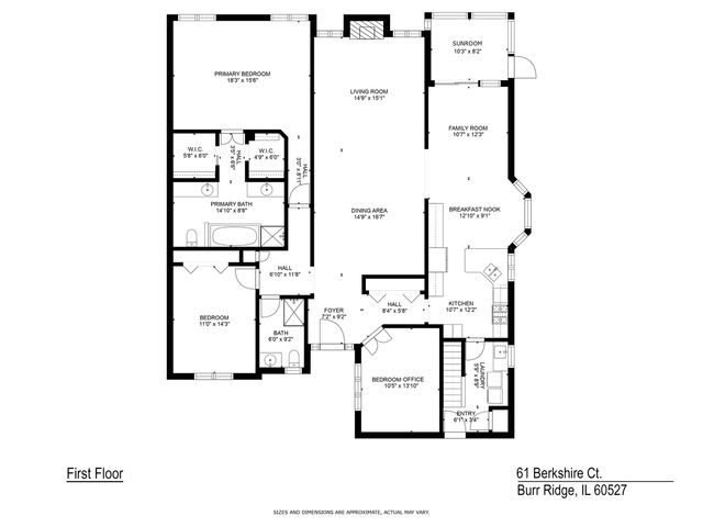 61 Berkshire Court, Burr Ridge, IL 60527