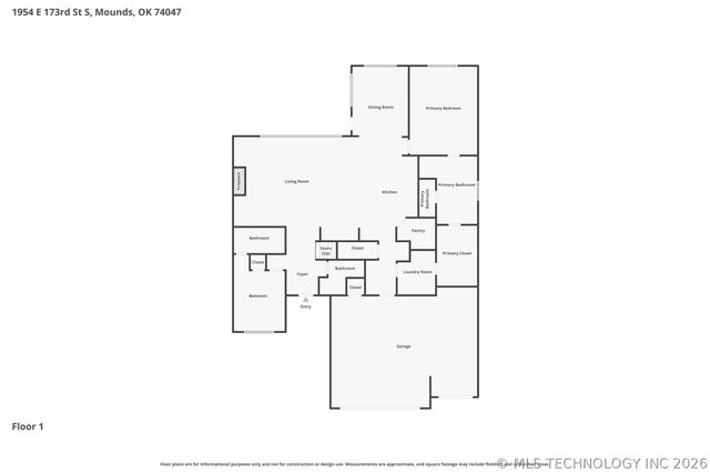 1954 E 173rd Street S, Mounds, OK 74047