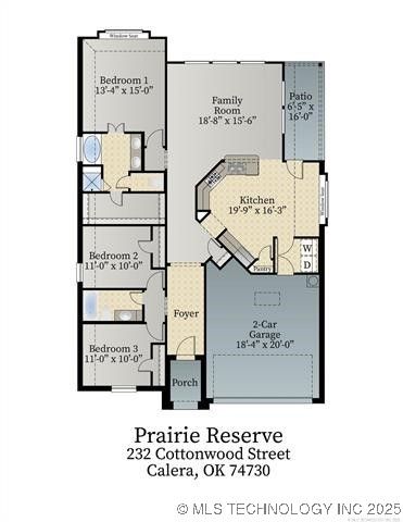 1198 Bullrush Circle, Calera, OK 74730