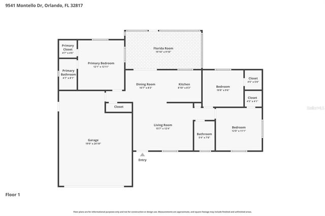 9541 MONTELLO DRIVE, Orlando, FL 32817