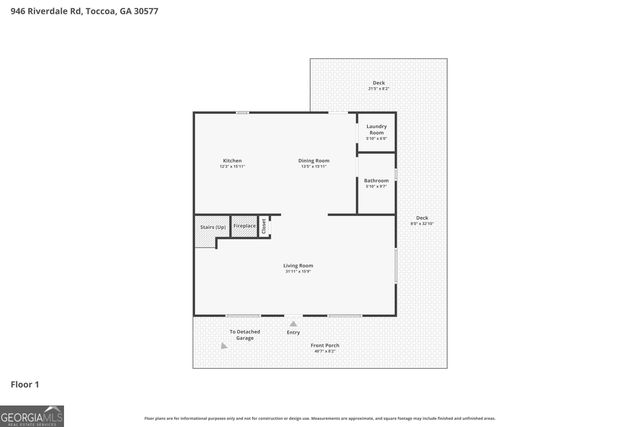 946 Riverdale Road, Toccoa, GA 30577
