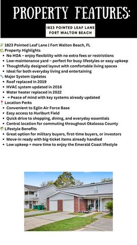 1823 Pointed Leaf Lane, Fort Walton Beach, FL 32547